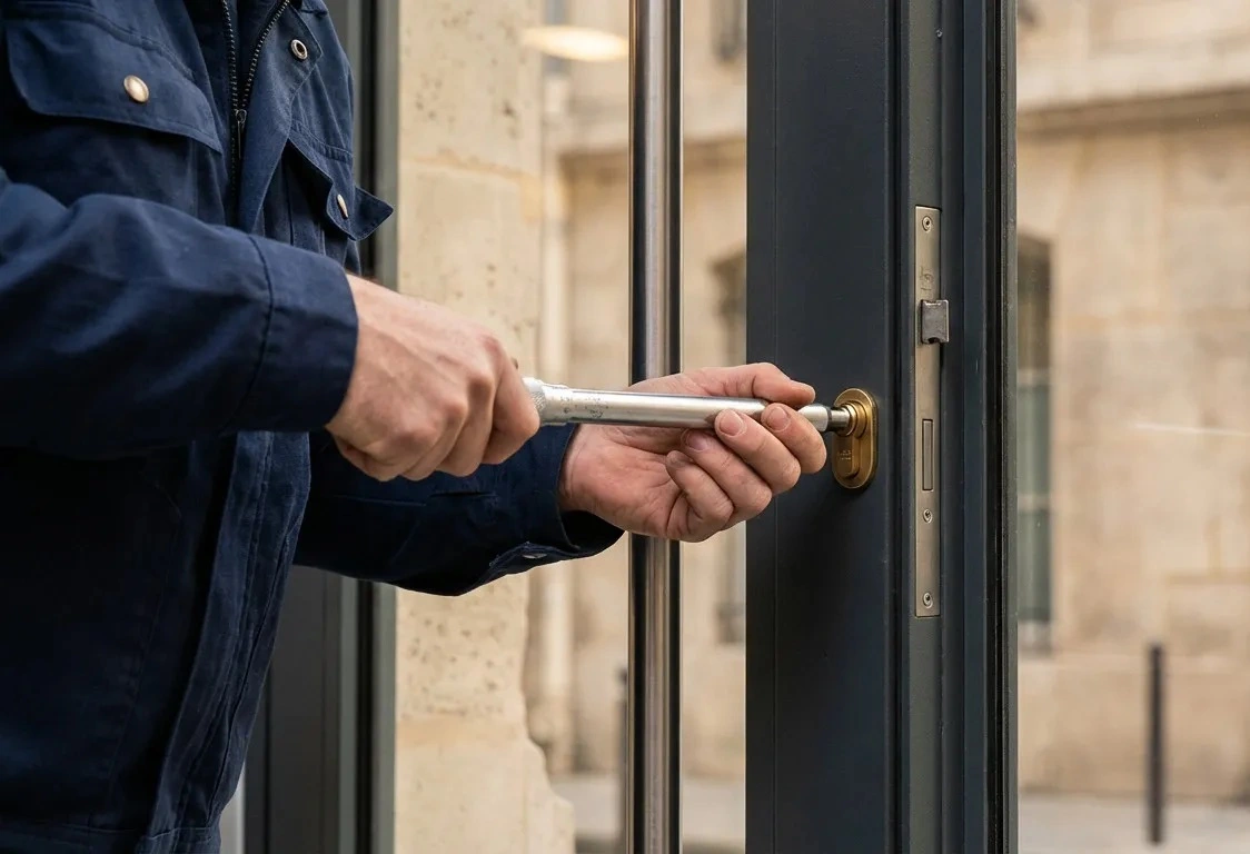 Dépannage serrure bloquée porte immeuble Bordeaux