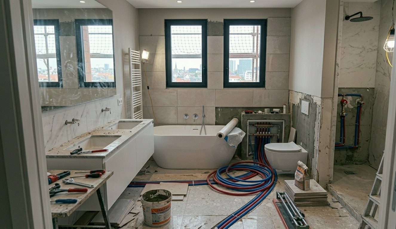 Installation sanitaire complète appartement Créteil